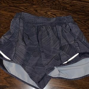 Navy and white lululemon shorts